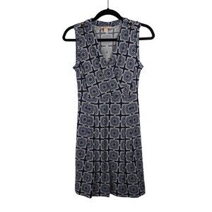 Banana Republic Womens Mini Dress Size XS Sleeveless V-Neck Office Career Blue